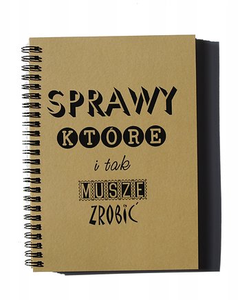 Sprawy, które i tak muszę zrobić, notatnik, Sowia Aleja