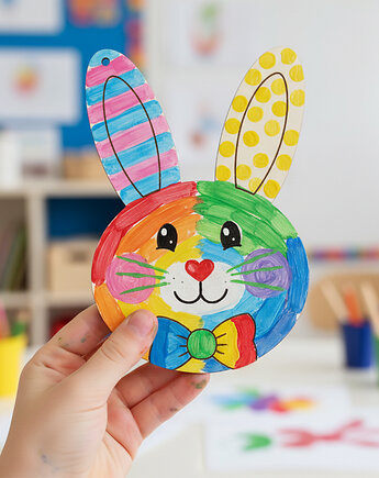 Drewniany Obraz Zawieszka zajączek królik do malowania decoupage 10szt 15cm, smxdsgn