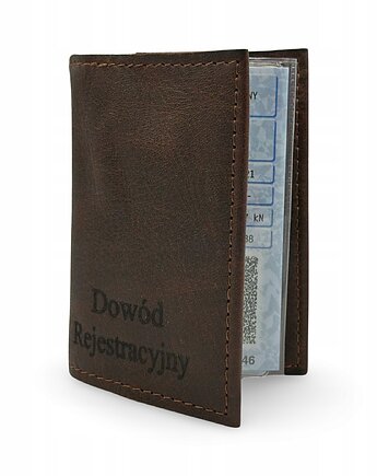 Etui na Dowód Rejestracyjny - Skóra Naturalna, Parker Quality