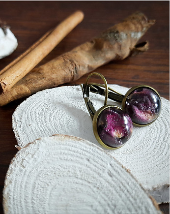 Kolczyki z różą, Figa handmade accessories