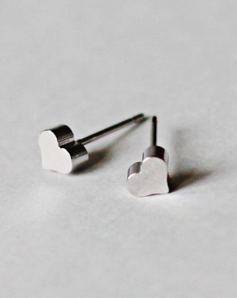 Kolczyki srebrne Little Heart to Love v 2, Mitsu