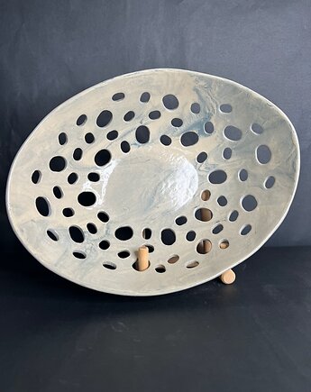 Patera na owoce - marmurkowa, PIEGO Ceramika