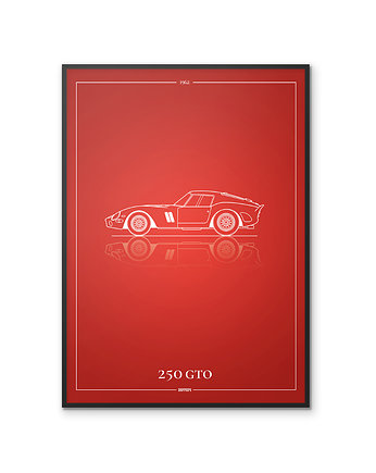 Plakat Motoryzacja - 250 GTO, Peszkowski Graphic