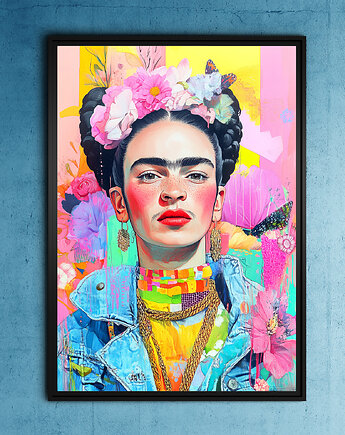 Rockowa Frida - grafika na plakacie, JBJart Justyna Jaszke