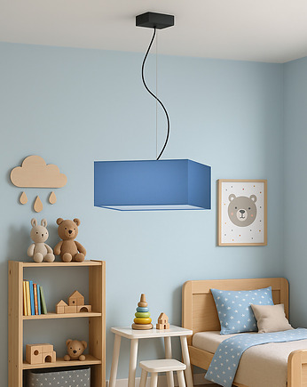 Kwadratowa lampa wisząca do pokoju dziecięcego SANGRIA KIDS, LYSNE