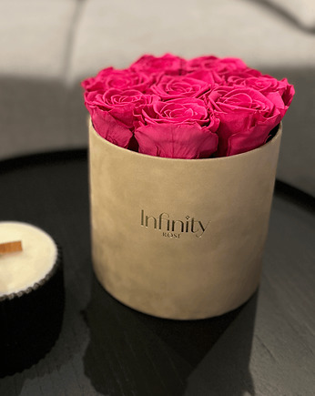 Flowerbox wieczne róże unikalny prezent bukiet, Infinity Rose