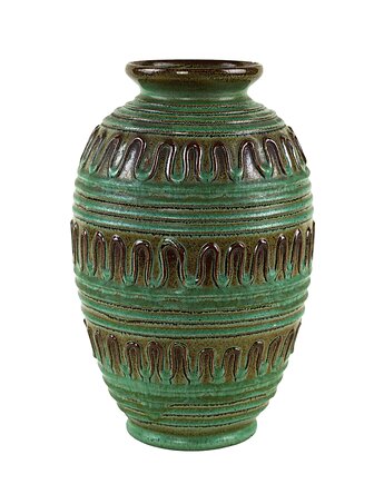 Wazon ceramiczny, niemiecki design, lata 70, produkcja: West Germany, Przetwory design