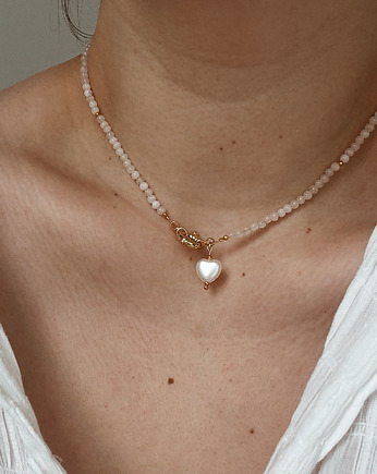 Naszyjnik Jadeit i Serce, Chmolowska Jewellery