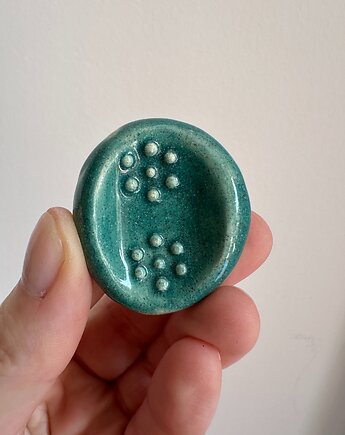 Kamień antystresowy, worry stone, gładzik, kciukowiec, Glina & Lina