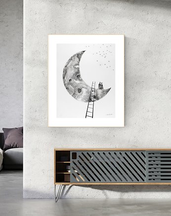 Grafika 40X50 cm wykonana ręcznie, MiniMalArt