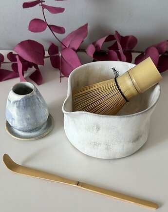 Zestaw do matcha (matchawan + stojak), bien.ceramics