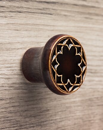 Gałka do mebli, ciemno-brązowa, wz.3, pracowniazona