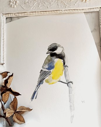 Akwarela sikorka, Wiktoria Borys Art