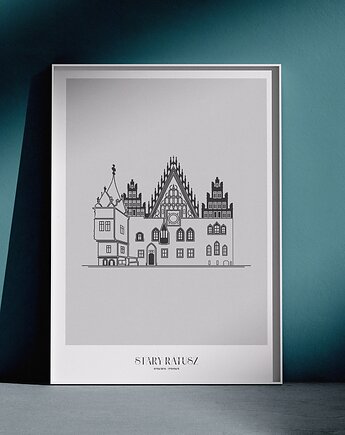 Plakat Architektura - Wrocław - Stary Ratusz, Peszkowski Graphic