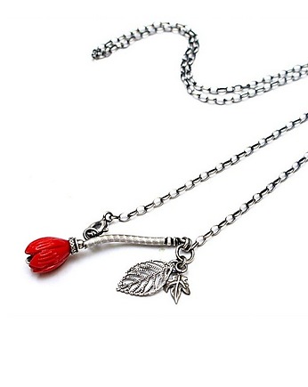 Red flower - naszyjnik, Katia i krokodyl