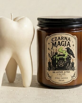 Zestaw Halloween ząb-świece zapachowe sojowe, Oyka Candle