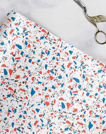papier do pakowania -  Terazzo B&R P-064w, Wrap and Pack