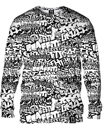 Bluza Bez Kaptura Damska DR.CROW Graffiti wb, DrCrow