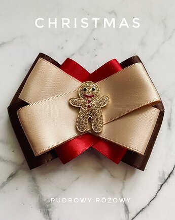 Brosza z Ciastkiem  Mikołajki Święta, Pudrowy Różowy