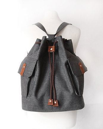 plecak - grey&camel&silver-, elfagado