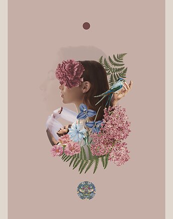 Plakat - Soulmates, hint of time collage studio