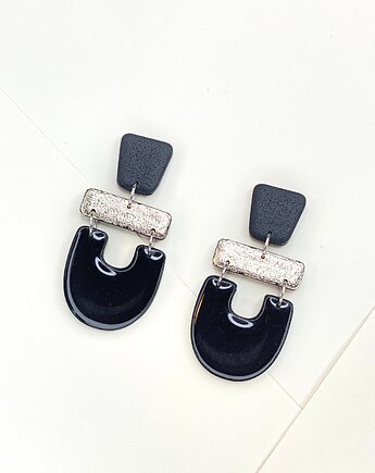 Azteckie czarne kolczyki, Clayee