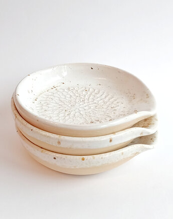 Podstawka pod łyżkę kremowa, Dobrocie ceramika