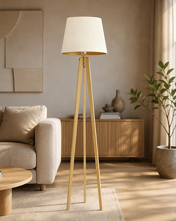 Lampa stojąca typu tripod CURACAO VELUR, LYSNE