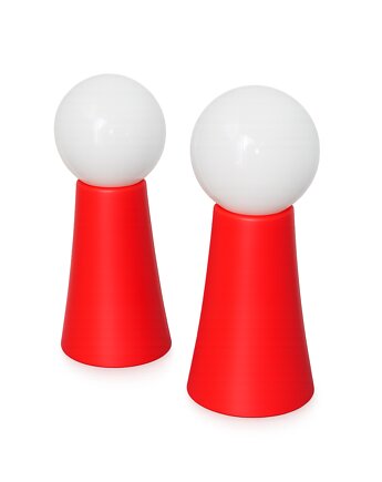 Para lamp Space Age lata 70.  szkło + tworzywo  E14  vintage design, Relikt design