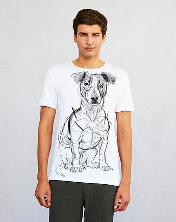 Jack Russell terrier Dog no.2 Men's T-shirt white, SELVA