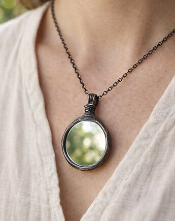 Zwierciadełko - naszyjnik z lusterkiem, MARIAELA