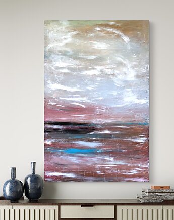 Obraz abstrakcja ręcznie malowany, bez_ram