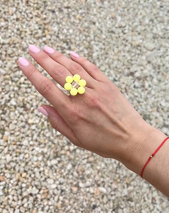 Pierścionek MUN FLOWER Yellow, MUN Island