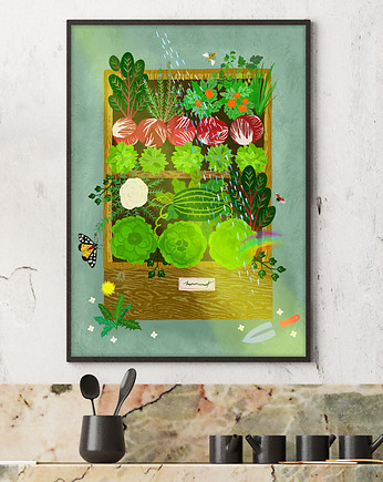 Skrzynka ogrodowa - plakat fine art, minimalmill