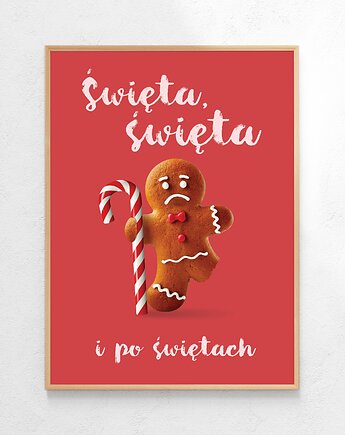 Plakat Święta święta i po świętach, Czamarska grafika