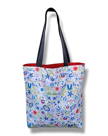 Torba shopper na zakupy wodoodporna shopperka torba na ramię kaszubska, Uszyciuch