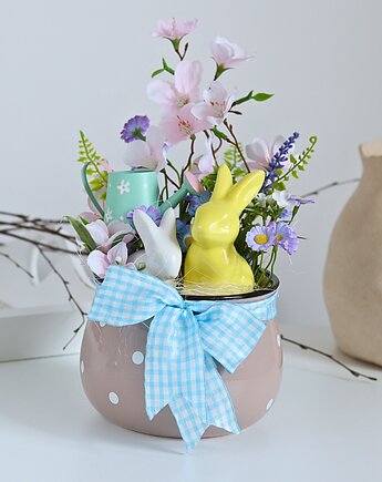 Wielkanocny stroik z zającem, U.to ceramika