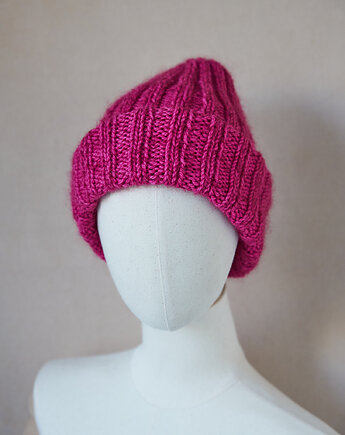 Czapka gruba Classic bordowa, Knit Couture