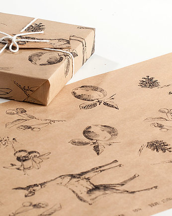 Drukowany papier pakowy - 5 różnych wzorów, Studio Mini Forma