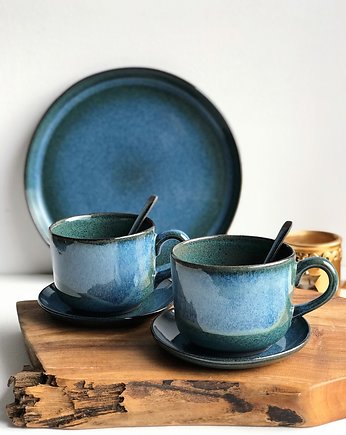Patera ceramiczna / filiżanka 2 szt / zestaw dla dwojga, Ceramika Tyka