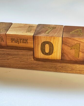 Kalendarz Kostkowy jak u babci, Wood Design Studio