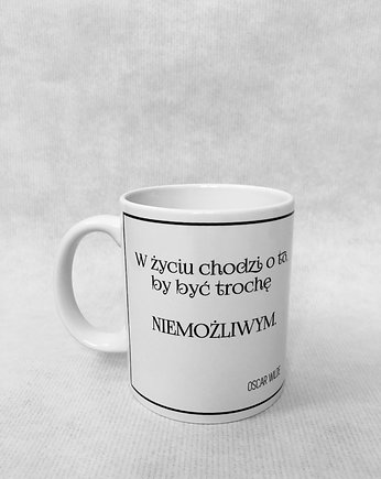 Kubek z cytatem Oscara Wilde'a, Golden Lips