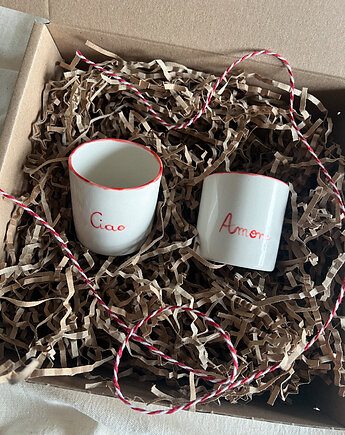 Zestaw prezentowy 2 kubki do espresso CIAO AMORE, Soul Label