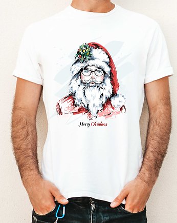 Koszulka  z nadrukiem Christmas santa, ART ORGANIC