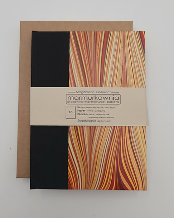 Notes w kropki A5 Ręcznie wykonany, 200 stron, marmurkownia