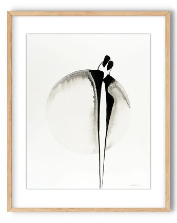 Grafika 40X50 cm wykonana ręcznie, MiniMalArt