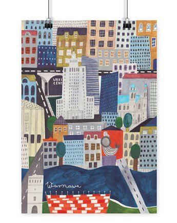 Plakat Warszawa Centrum, LOVE POLAND DESIGN