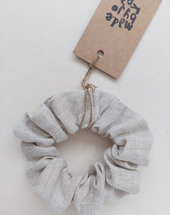 Gumka do włosów 100% len naturalny, madebyjokpa