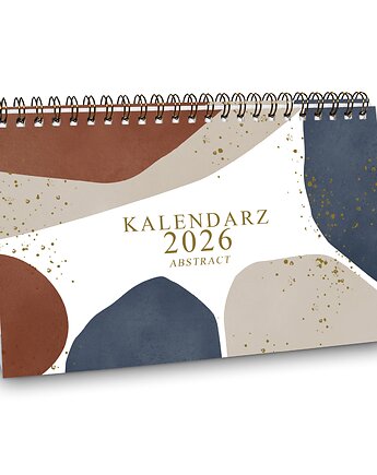 Kalendarz biurkowy 2026 ABSTRACT na biurko wolnostojący, Planerum