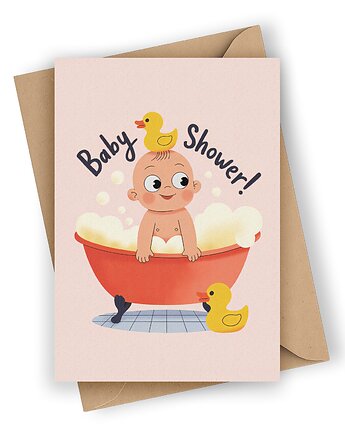 Kartka z okazji narodzin dziecka - BABY SHOWER, Czarna Owca Karteczki